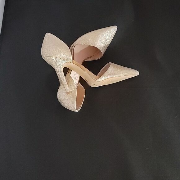 BRAND NEW CHINESE LAUNDRY POINTED TOE GOLD  SHIMMER GLITTER SHOES - Picture 14 of 16